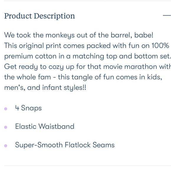 Roller Rabbit Monkey Pajamas in Pink - Petite - Picture 3 of 11